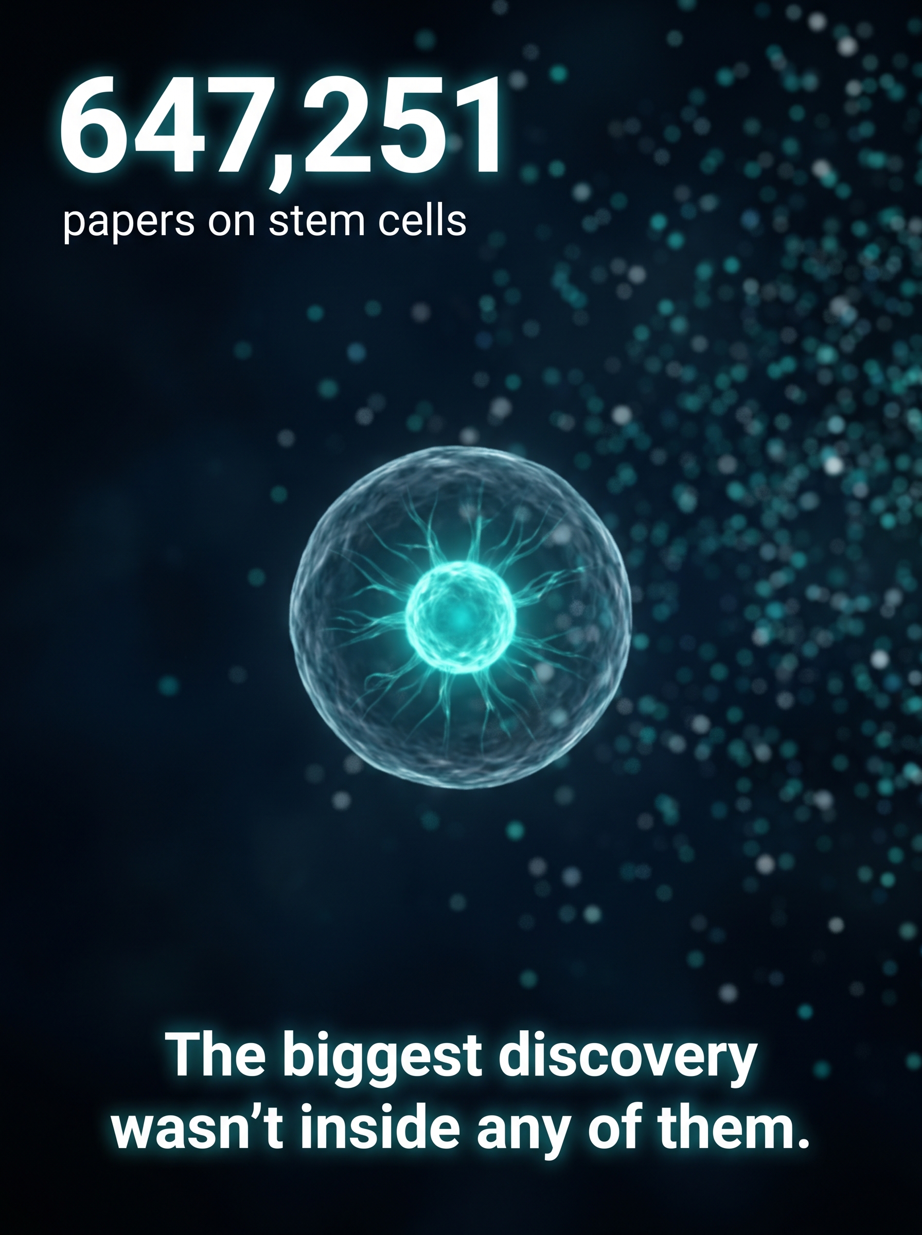 647,000 stem cell papers — and one idea changed how I think about aging